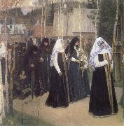 Mikhail Nesterov The Taking of the Veil china oil painting artist